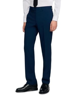 Sandro Wool Suit Pants - Blue