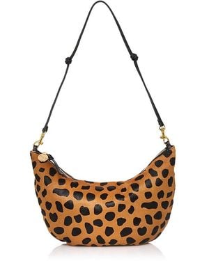 Clare V. Lune Calf Hair Shoulder Bag - Metallic