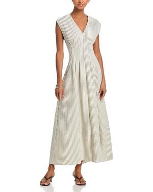 Rag & Bone Ines Stripe Satin Dress - Natural