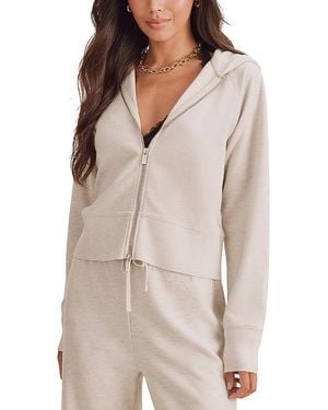 Splendid Winslow Zippered Hoodie - Natural