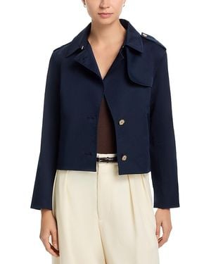 FRAME Short Trench Jacket - Blue