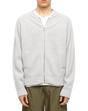 Zadig & Voltaire Gweno Wool & Cashmere Zip Bomber Sweater - Gray