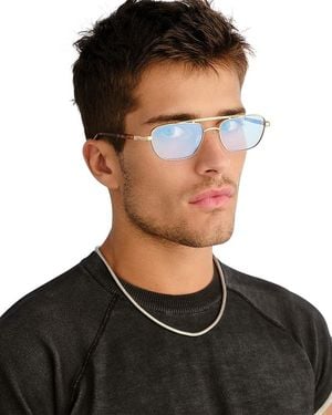 Le Specs Le Mimi Aviator Light Glasses, 57Mm - Black