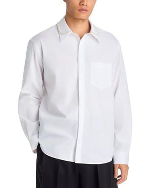 Simone Rocha Cotton Relaxed Pocket Shirt - White