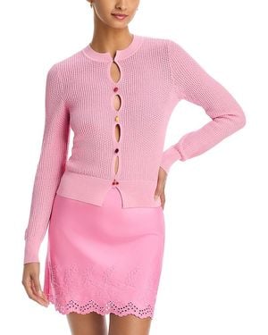 Aqua Long Sleeve Knit Top - Pink