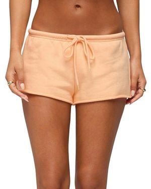 Edikted Cataleya Micro Shorts - Natural