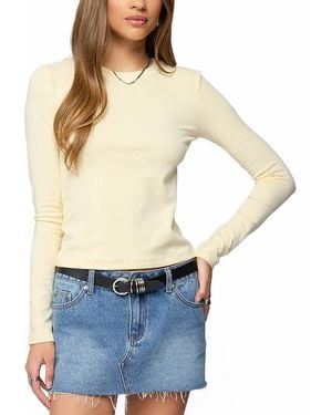 Edikted Kiyan Long Sleeve T Shirt - Blue