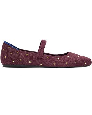 Rothy's The Square Mary Jane Flats - Purple