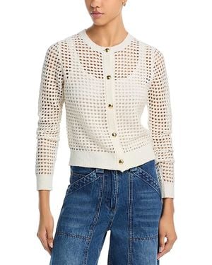 Rag & Bone Ezra Open Knit Cardigan - White