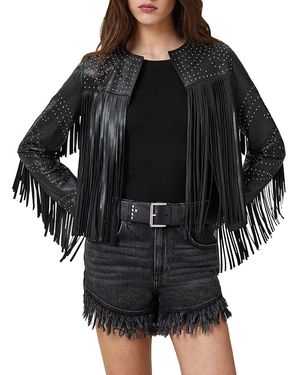 AllSaints Asta Leather Jacket - Black