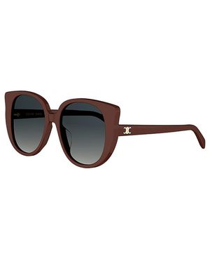 Celine Butterfly Triomphe Sunglasses, 55Mm - Black