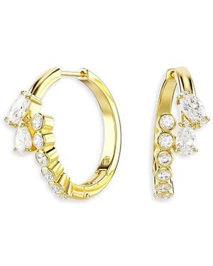 Swarovski Mesmera Crystal Bypass Hoop Earrings - Metallic