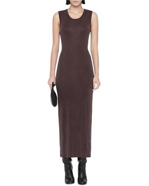 AllSaints Ilia Slim Fit Midi Dress - Purple