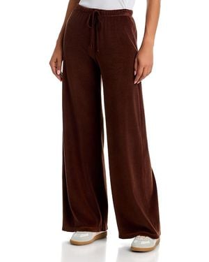 Xirena Manon Cotton Blend High Rise Pants - Brown