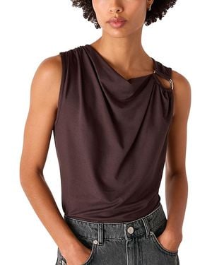 Whistles Ring Detail Sleeveless Top - Black