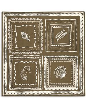 Madewell Medium Silk Bandana - Metallic