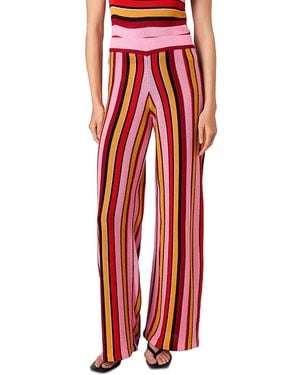 French Connection Motley Knit Flare Pants - Red