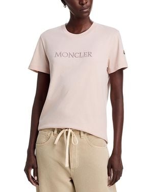 Moncler Short Sleeve Tee - Pink