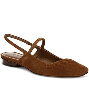 Vince Venice Slip On Slingback Flats - Brown