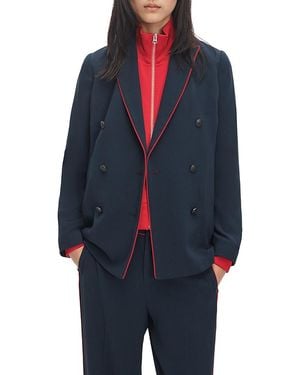 Rag & Bone Darren Contrast Trim Blazer - Blue