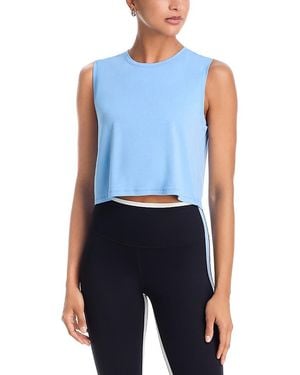Splits59 Sienna Cropped Tank Top - Blue