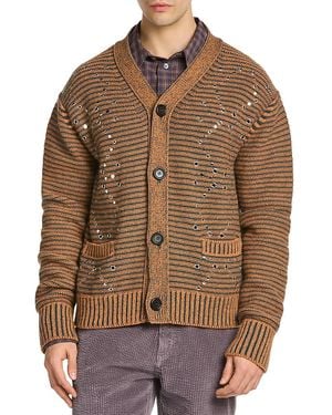 Marni Striped Cardigan - Brown