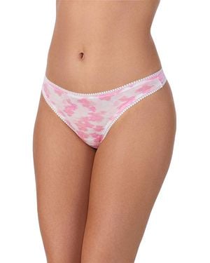 On Gossamer Printed Hipster Thong - Pink