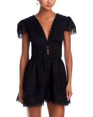 Peixoto Piper Cotton Dress Swim Cover-Up - Black