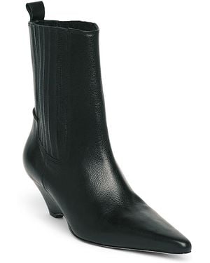 Cinq À Sept Parker Leather Chelsea Boots - Black