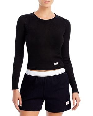 Alexander Wang Cotton Long Sleeve Tee - Black