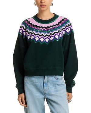 Essentiel Antwerp Issu Embroidered Sweatshirt - Blue