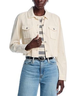PAIGE Cropped Pacey Jacket - Blue