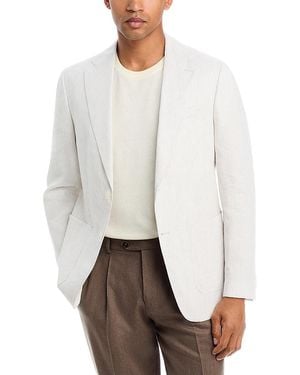 BOSS Hutson Regular Fit Seersucker Blazer - White