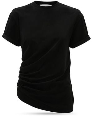 Tシャツ・カットソー VICTORIA BECKHAM Logo embroidery t-shirt Black Victoria Beckham Logo Embroidery T-Shirt - Black