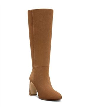 Stuart Weitzman Babette Platform Zip Boots - Brown