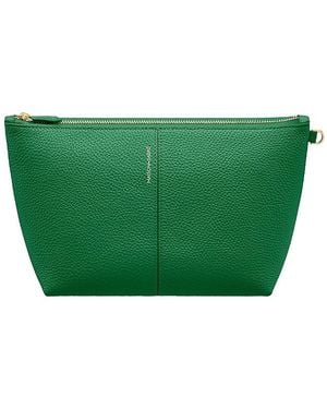 Maison De Sabre Medium Leather Flaire Pouch - Green