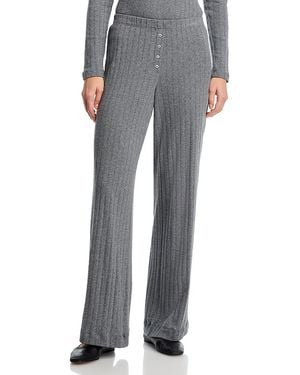 Leset Pointelle Boxer Pants - Gray