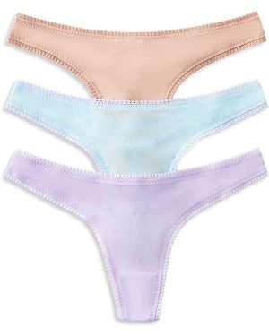 On Gossamer Hip G Thongs, Set Of 3 - Blue