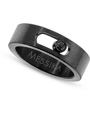 Messika Diamond Move Titanium Total Small Ring - Black