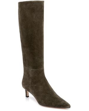 L'Agence Baxter Pointed Suede Boots - Brown