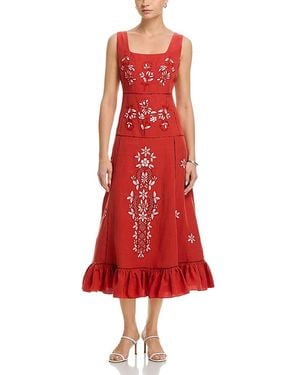 Tahari The Lainey Embroidered Dress