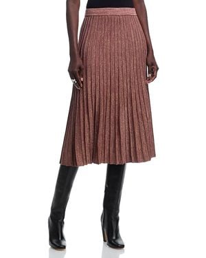 Misook Rib Knit A Line Dress - Red