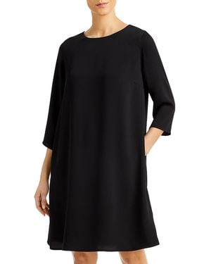 Caroline Rose A Line Dress - Black
