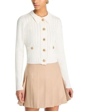 Cara Cara Patty Collared Cardigan Sweater - White