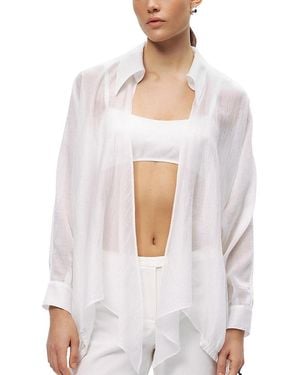 Nocturne Tie-Detail Shirt - White