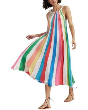 Chinti & Parker Cotton Swing Dress - White