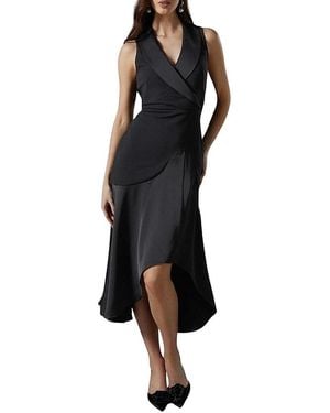 Coast Tux Sleeveless Midi Dress - Black