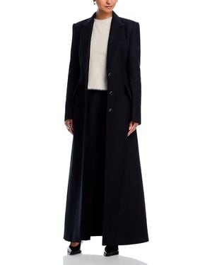 Helmut Lang Apex Sculpted Wool Blend Coat - Black