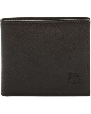 Il Bisonte Feniglia Classic Leather Bifold Wallet - Black