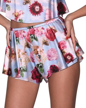 Fleur du Mal Luxe Flutter Shorts - Red